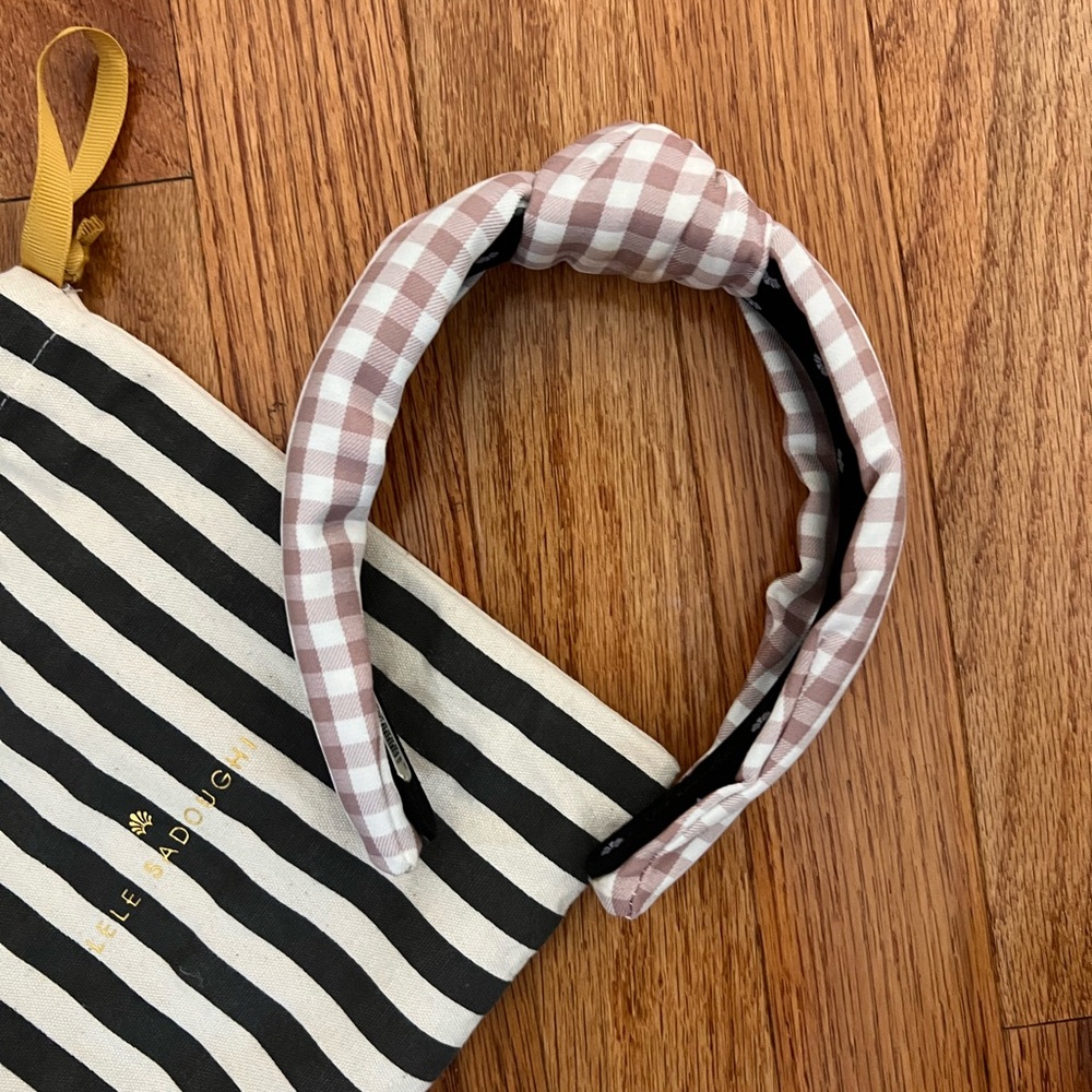 Lele Sadoughi Gingham Headband